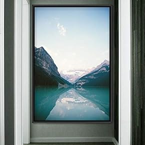 signwin Framed Canvas Wall Art Mountain Lake View...