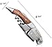 Top Rated Waiter's Corkscrew | Multi-function 3-in-1 Corkscrew, Bottle Opener, Foil Cutter | Efficient Double-Hinge | Steel Reinforced Worm | Sharp Serrated Foil Cutter | Premium Rosewood
