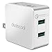 dodocool USB Wall Charger with Quick Charge 3.0, 2-Port, Foldable Plug for iPhone 7/7 plus, Samsung Galaxy S7/S6/Edge, Google, LG G5, HTC 10 and More