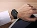 Vigor Rigger Mens Womens Ultra-Thin Watch Black Wristwatch for Men Classic Minimalist Design with Date Calendar Soft Leather Strap (dark grey)