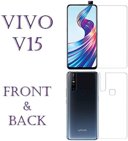 FIRST MART Vivo V15 (Front & Back) Hammer Proof Unbreakable Nano Film Impossible Screen Protector Screen Guard.{Not a Tempered Glass} Designed for Vivo V15 (Front & Back)