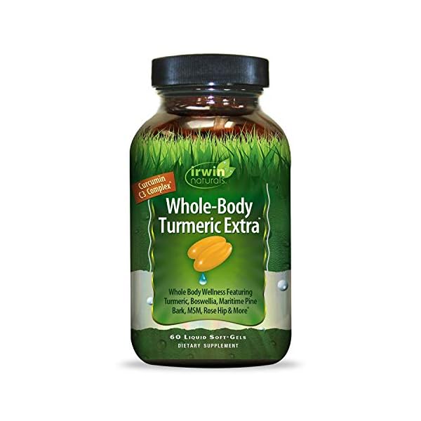 Irwin Naturals Whole-Body Turmeric+ - BioPerine Complex Enhanced Absorption - 60 Liquid Softgels