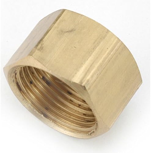 Anderson Metals 700081-08 0.5 in. Brass Compression Cap, Pack Of 10