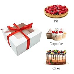 10 Inch Cake Box with Cake Boards Set 20pcs 10x10x5