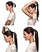 FUT Wrap Around Ponytail One Piece Clip In Curly Pony TIAL Hair Extensions 18inch 90g For Girl Lady Women Bleach Blonde