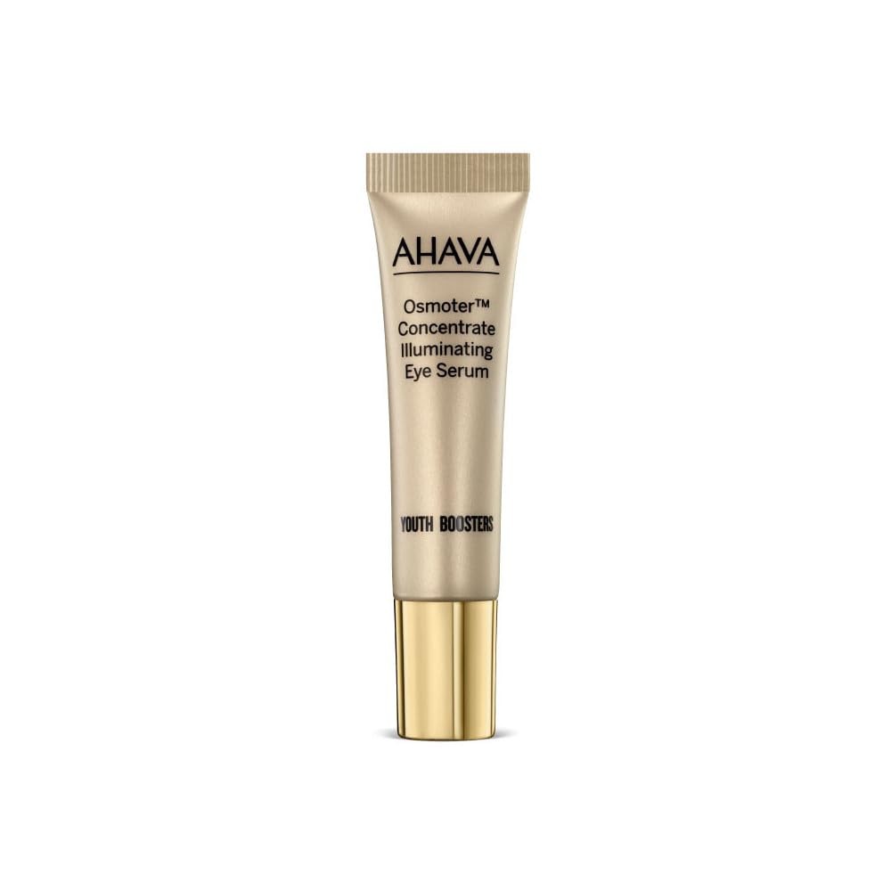 AHAVA Dead Sea Osmoter Eye Concentrate Serum - Natural Anti-Aging Treatment for Women and Men - Reduces Puffiness, Dark Circles, and Signs of Fatigue (15ml)
