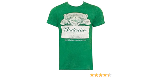 Budweiser St. Patricks Day Green Label 