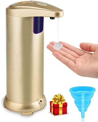 VPOW Soap Dispenser, [UPGRADED 2018 ] Stainless Steel Touch Free Soap Dispenser IR Infrared Motion Sensor Auto-soap Dispenser Dish Soap Dispenser for Aromatherapy, DIY, Home &amp; Kitchen