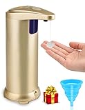 VPOW Soap Dispenser, [UPGRADED 2018 ] Stainless Steel Touch Free Soap Dispenser IR Infrared Motion Sensor Auto-soap Dispenser Dish Soap Dispenser for Aromatherapy, DIY, Home & Kitchen