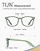 TIJN Blue Light Blocking Glasses Square Nerd Eyeglasses Frame Anti Blue Ray Computer Game Glasses
