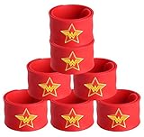 Superhero Slap Bracelets with Original Emblems for Party Supplies Favors