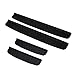 BOXATDOOR for 2018 2019 Jeep Wrangler JL 4 Door Sill Scuff Plate Entry Guard Honeycomb Door Sills Step Protector Stickers Trim Interior for JL