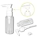 PYRUS Travel Bottles, Transparent Travel Bottle Set Lightweight Pump and Spray Plastic Containers Ideal for Cosmetic Shampoo Shower Gel