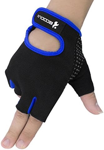 Boodun Biking Gloves, Instrument Training Protect Gloves Half Finger Fitness Running Cycling Gloves for Women Men