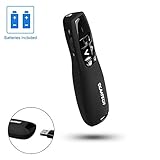 Kylietech Wireless Presenter Remote Control 2.4GHz USB PowerPoint PPT Laser Clicker (Batteries Included)