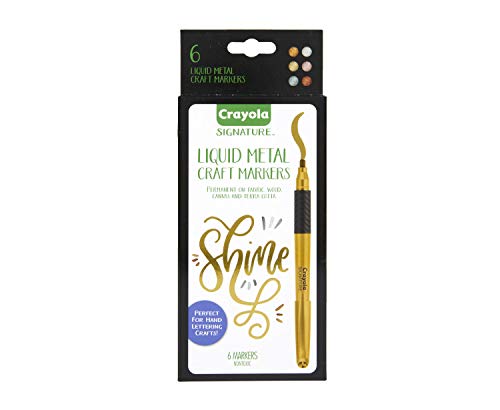 Crayola Metallic Permanent Markers, 6 Pack - Image 7
