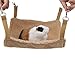 emours Small Animal Hammock Hamster House Hanging Bed Cage Toys for Mice Rats Ferret Chinchilla and More, Brown