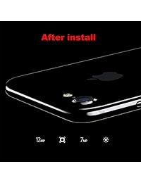 Pieza de repuesto para lente de cámara iPhone 7 Plus, parte trasera de cristal.