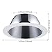 4 Pack 6 Inch Recessed Can Light Trim with Aluminum Reflector, for 6 inch Recessed Can, Detachable Iron Ring Included