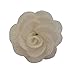 Hansicod Men's Lapel Flower Handmade Boutonniere Pin for Suit (White)