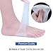Gel Arch Supports for Plantar Fasciitis, Flat Feet, Fallen Arches, 2 Pairs of Soft Silicone Clear Reusable Arch Sleeves Wrap with Padded Cushions M5-8.5 / W6-9.5 - Small