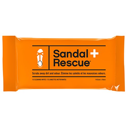 SandalRescue All-natural Sandal Cleaner Wipes for Suede and Leather Sandals. Shoe Cleaning Wipe Scrubs Off Dirt and Oil Footprints and Cleans Sandals all Over. 15 Pack. - Thumbnail 4
