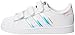 adidas Originals boys Superstar Cloudfoam Sneaker, White/White/Metallic Silver, 10 Toddler US