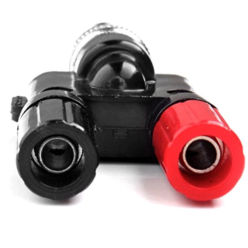 CESS BNC Male Plug to 2X 4mm Dual Banana Female Jack Socket Binding Post RF Coax Coaxial Splitter Connector Adapter Adaptor (jcx) (2 Pack) - Thumbnail 7