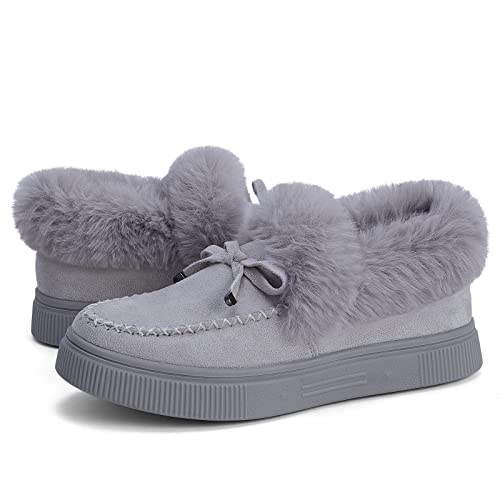 TINSTREE Winter Flat Boots Warm Durable Shoes