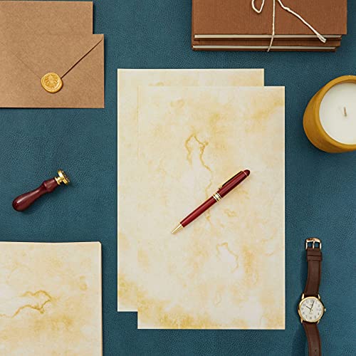 Vintage Parchment Stationery Paper for Writing Letters (8.5 x 14 In, 48