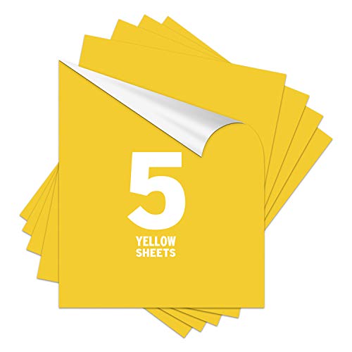 Yellow Heat Transfer Vinyl 12x10