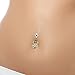 OUFER 14G Surgical Steel Pineapple Navel Rings Belly Button Rings Belly Piercings