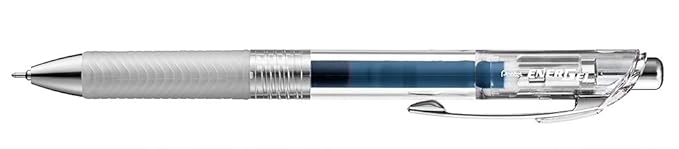 Pentel Energel Pure BLN75TL-Cax Gel-Tintenroller, Marineblau, 0, 25 mm Strichstärke, Nadelspitze, Druckmechanik, nachfüllbar