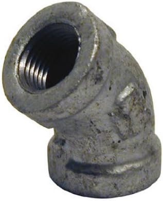 pannext fittings corp g-l4515 1-1/2" Galvanized 45 Degree Equal Elbow