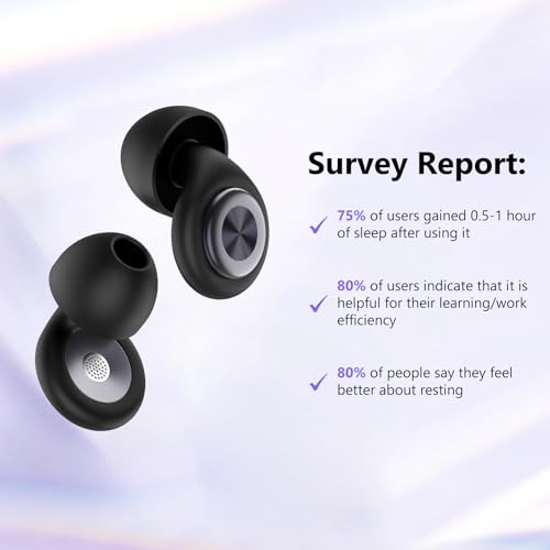 Ear Plugs for Sleeping Noise Cancelling, 45 dB Noise Reduction Earplugs Silicone Concert EarPlugs for Reusable
