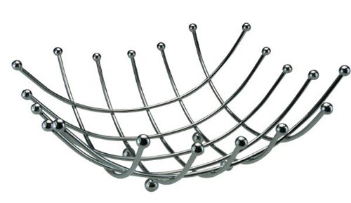 Chrome Fruit Bowl Nest/Fruits Basket 25x10