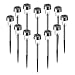 FC-Fancier Solar Lights for Outdoor Garden Led Light Landscape/Pathway Lights, Bright White, Waterproof,Stainless Steel-12 Pack