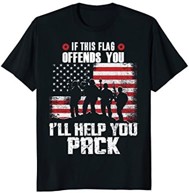 Proud Veteran American Shirt Gifts If This Flag Offends You