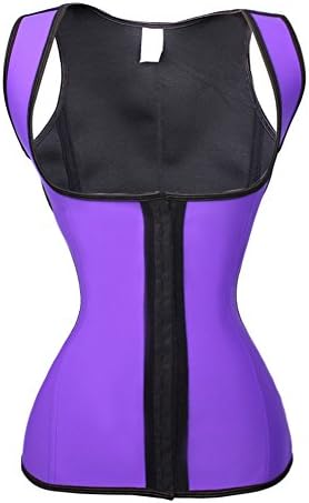 Fierce Honey Women's Latex Waist Training Abdominal Vest, Purple, X-Large