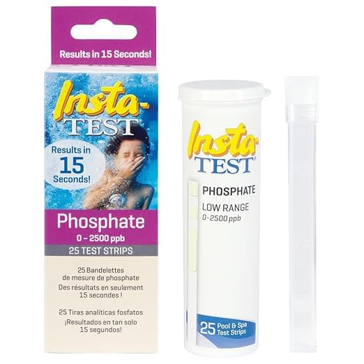 Suinga Phosphate Level Test Strips, 25 Strips per Pot