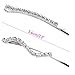 Folansy 24 Pieces Clear Rhinestone Bobby Pin Crystal Hair Pin Metal Hair Clips Decorations for Lady Women Girls,Silver