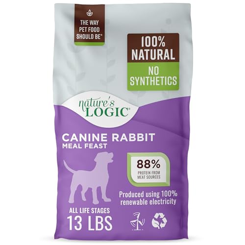 NATURE'S LOGIC Dry Dog Food - 100% Natural - No Synthetics - for All Ages, Size…