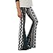 Elevin(TM) Womens Ankle Length Printed Stretch Flare Bell-bottoms Pants Trousers