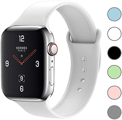 KEOLUS Compatible with Apple Watch Band 38mm 40mm 42mm 44mm,Soft Silicone Women and Men Sport Band Replacement Parts for iWatch Band Series 4 3 2 1