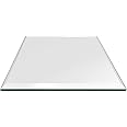 Dulles Glass 18" Square Glass Table Top - Tempered - 1/2" Thick - Bevel Polished Glass - Eased Corners