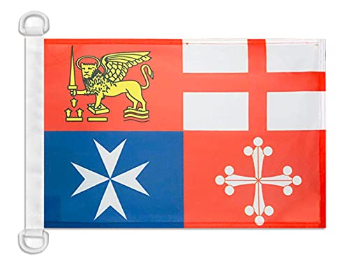 AZ FLAG Italy 4 maritime republics Nautical Flag 18'' x 12'', italian navy flags 30 x 45 cm, Banner 12x18 in for boat — image 1