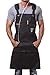 ARAWAK BRAVE Apron Chef Kitchen BBQ Grill Light Towel Loop + Quick Release Buckle + Tool Pockets Adjustable M to XXL (Work Apron)