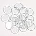 20 Round Clear Glass Tile Wafers