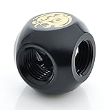 Bitspower T-Block Fitting, Matte Black