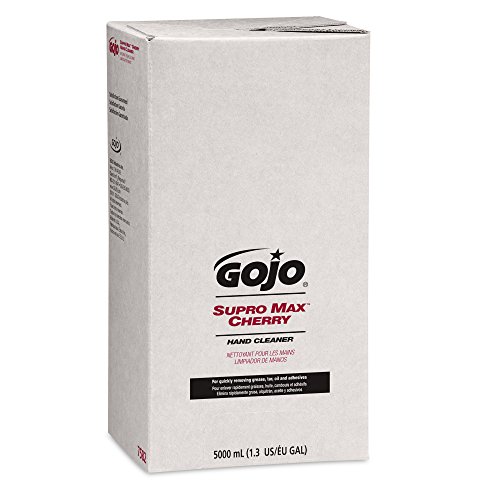 GOJO 758202 SUPRO MAX Hand Cleaner, Cherry, 5000mL Refill (Case of 2)